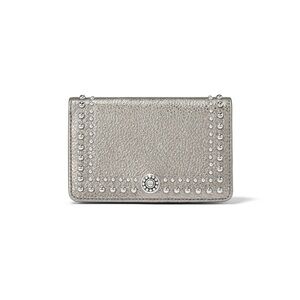 Brighton Metallic Silver Studded Wallet